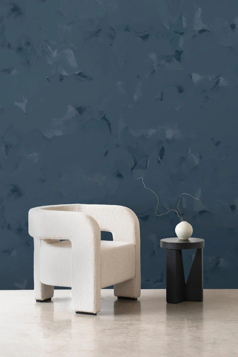 Dreamer Wallpaper - Midnight Brushed Metallic