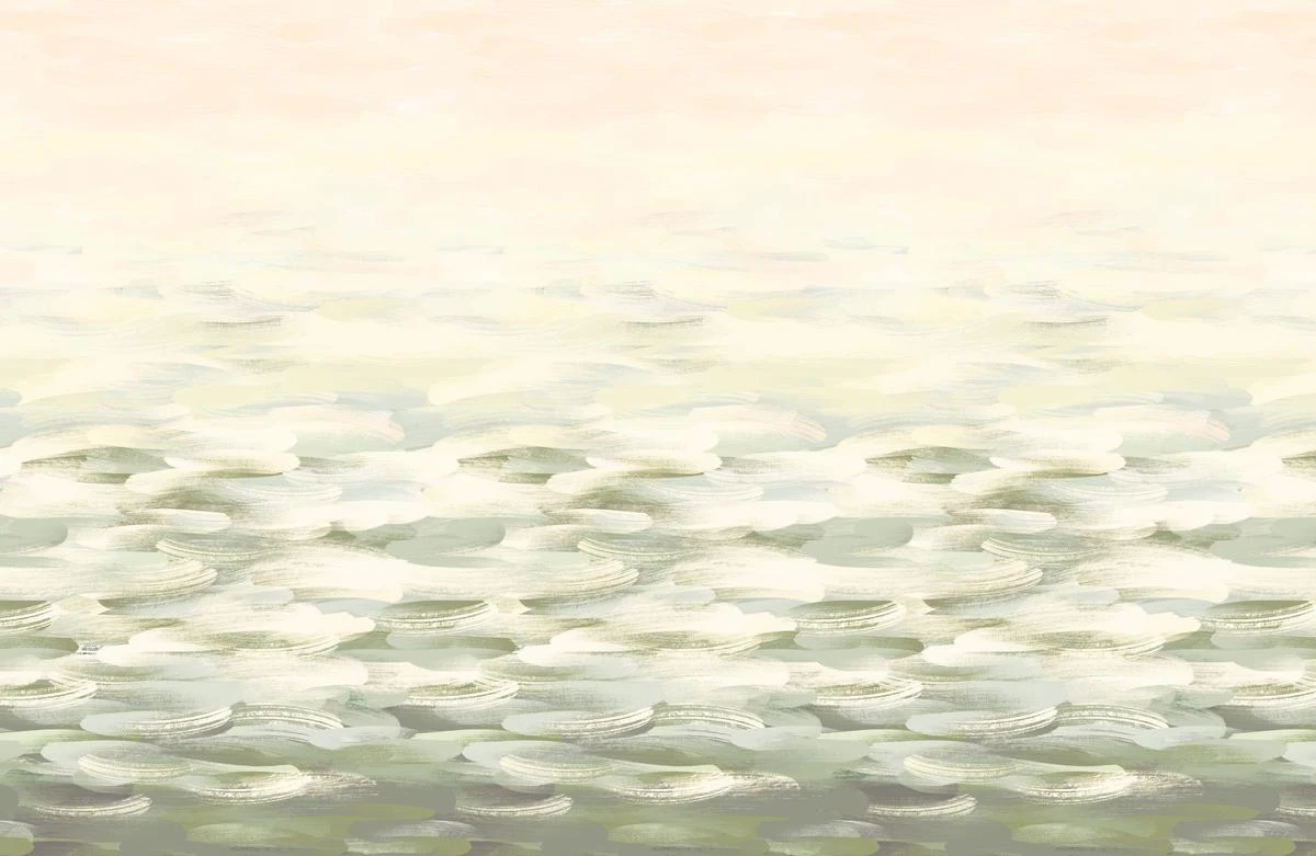 LA Colorscape Wallpaper - Desertscape Mural - Green