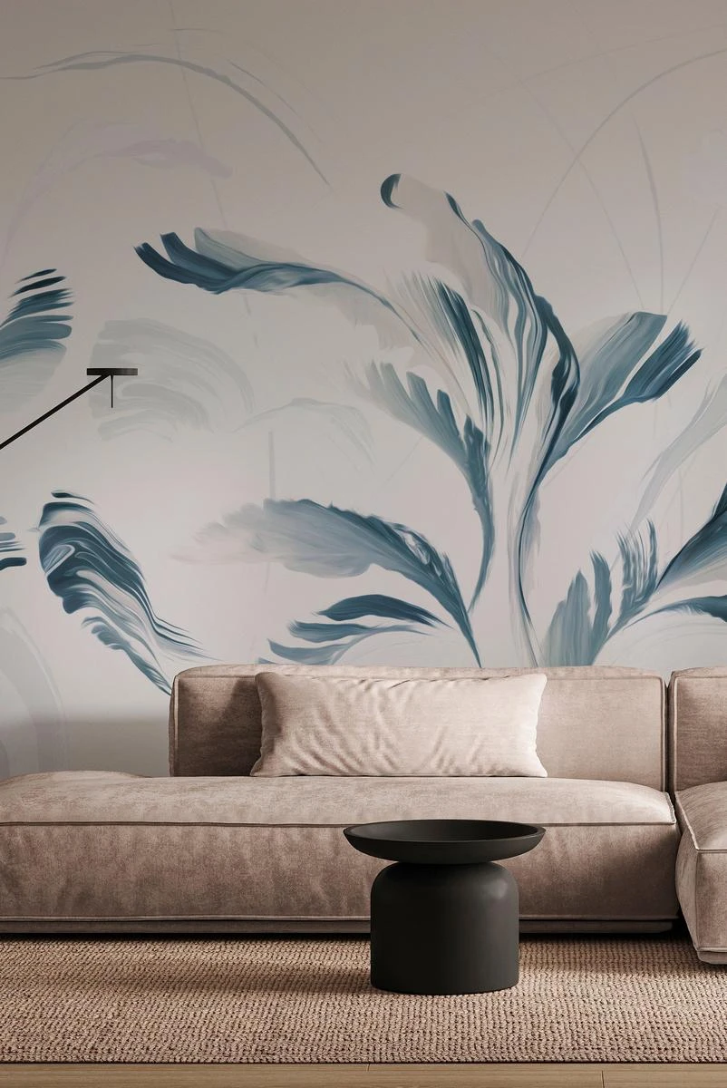 Swirl Wallpaper - Blue