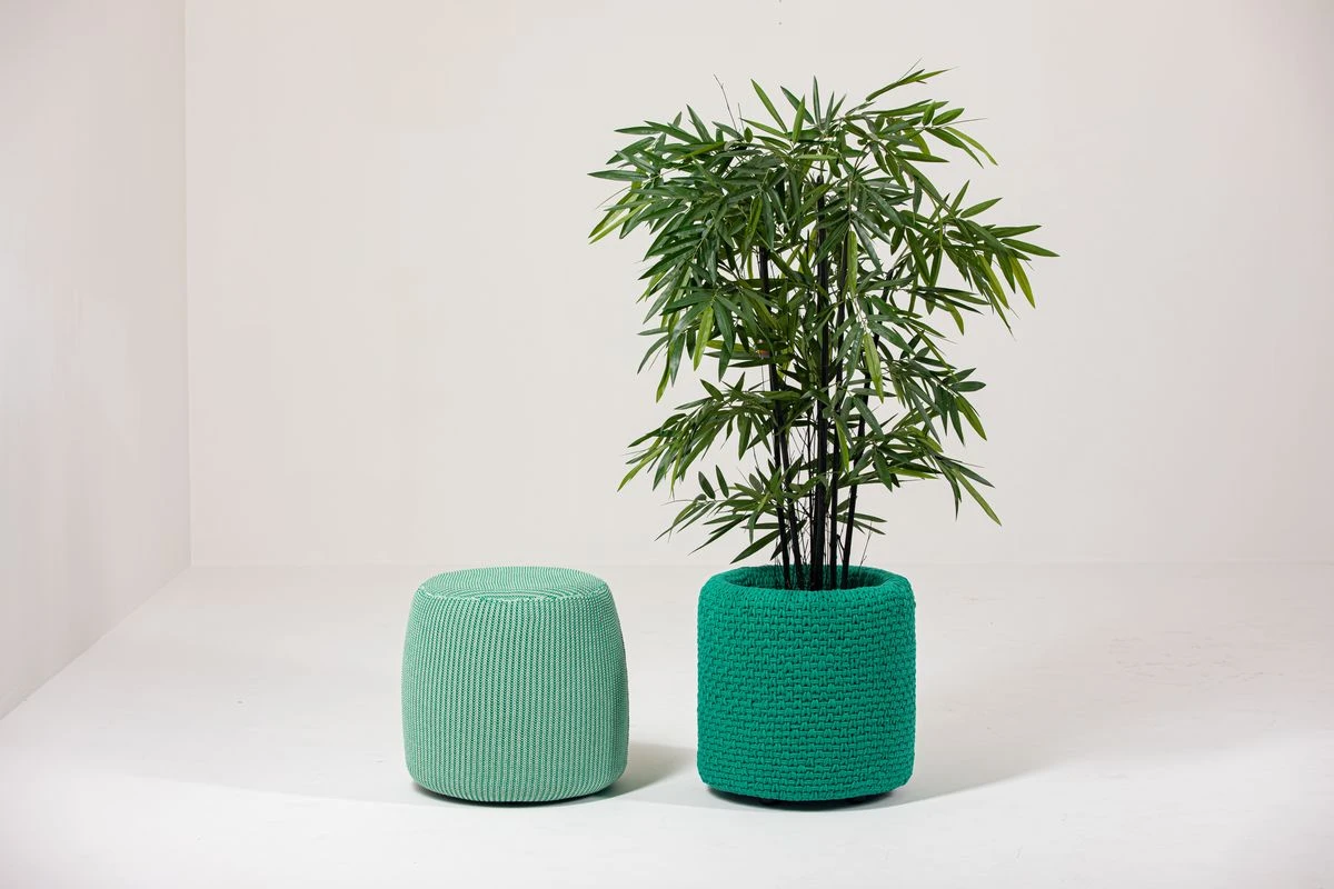 BuzziKnit Pouf Round