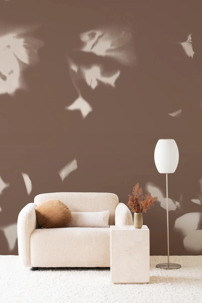 Drift Wallpaper - Umber Brushed Metallic