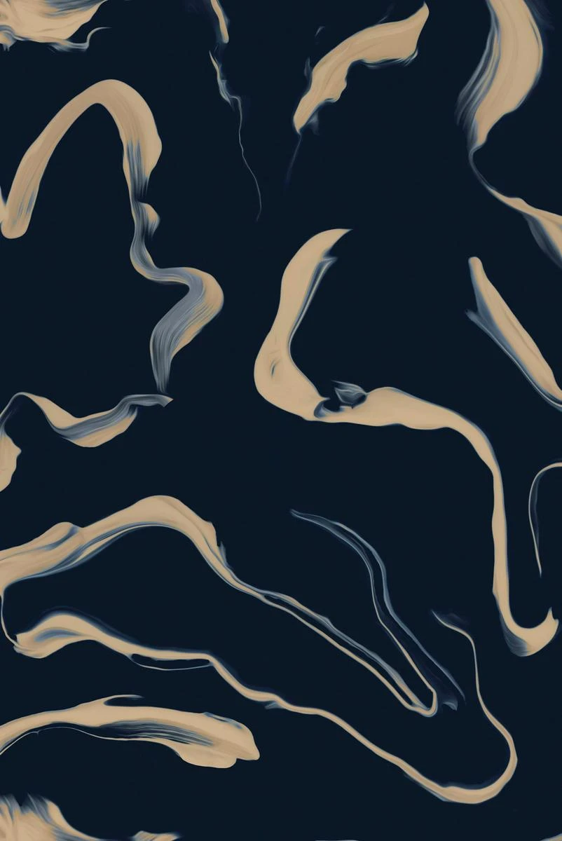 Aqueous Wallpaper - Black Gold
