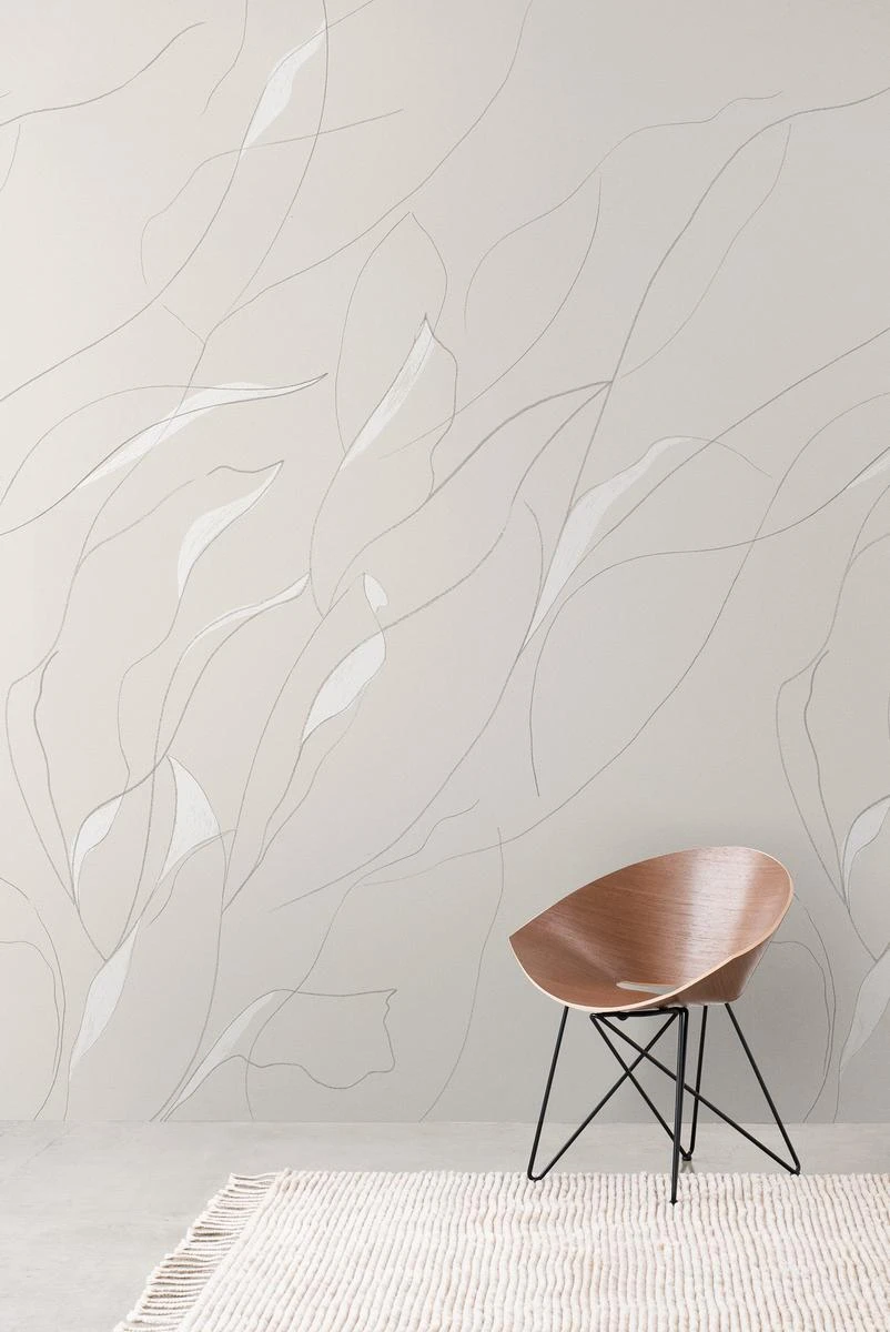 Vine Wallpaper - Oatmeal